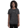 'Mom Life' Embroidered Denim T-Shirt