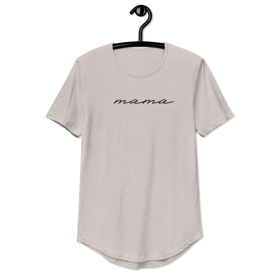 'Mama' Loose Curved Hem T-Shirt
