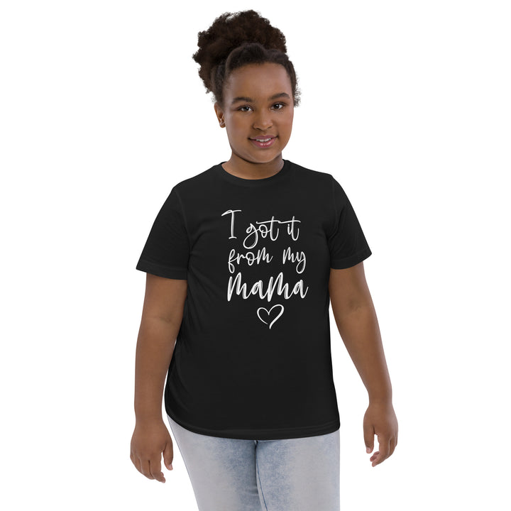 'I Got It From My Mama' Youth Jersey Tee