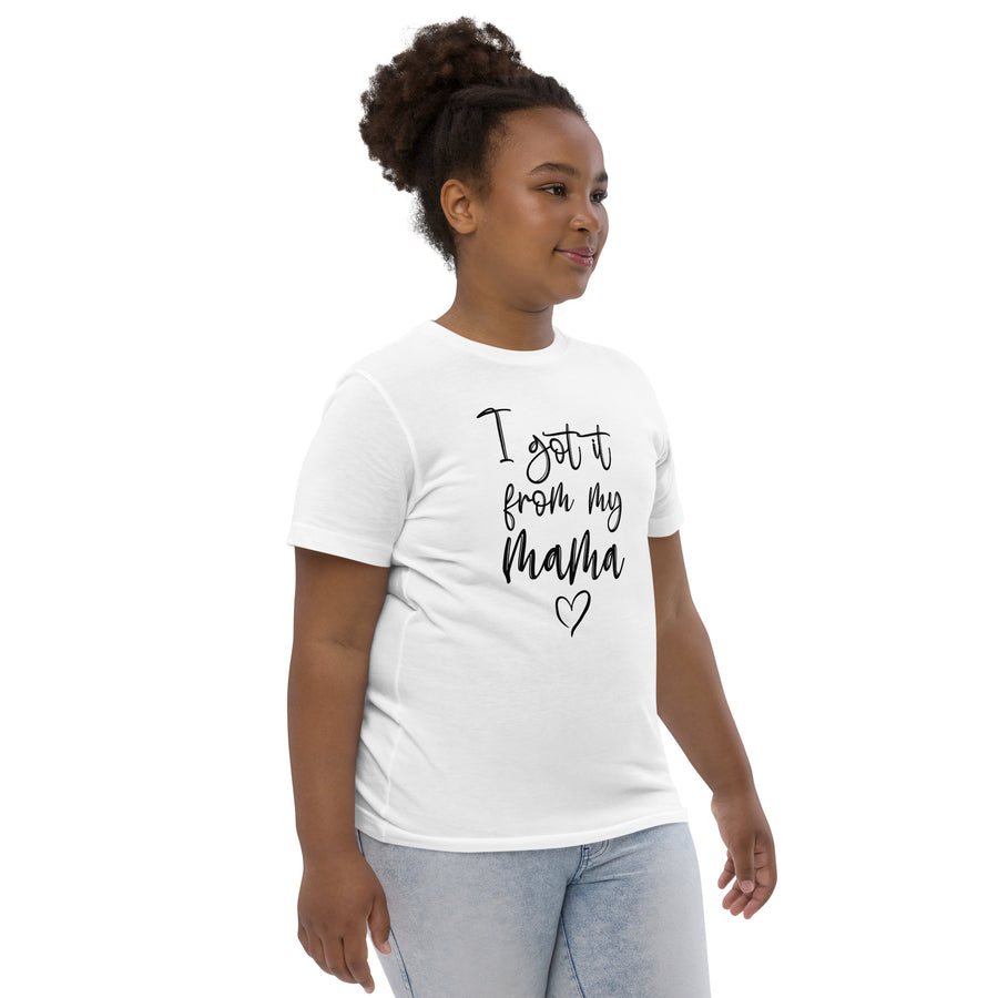 'I Got It From My Mama' Youth Jersey Tee